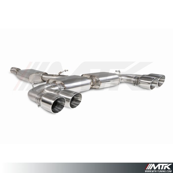 Catback Scorpion avec silencieux intermédiaire sans valve CUPRA Formentor 2.0 TSI 4Drive 310
